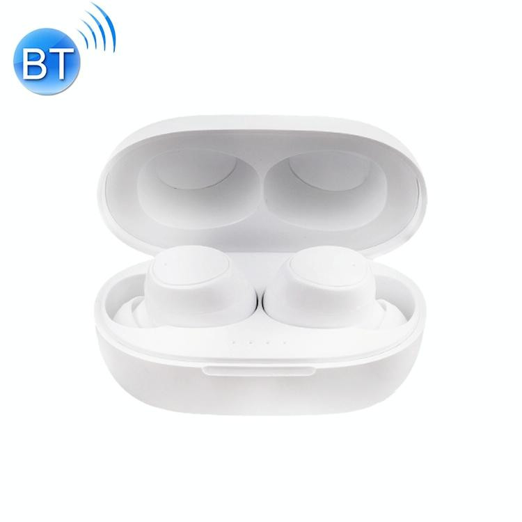 AIN MK-T1 TWS IPX4 Waterproof Intelligente ruisonderdrukking Semi-in-Ear Bluetooth-oortelefoon met oplaadvak Ondersteuning Oproep en enkele en Binaur