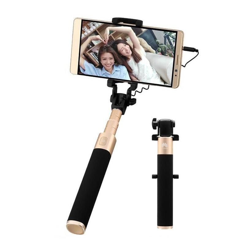 Originele Huawei AF11 Mobiele Telefoon Universele Draad Controle Draagbare Mini Telescopische Vouwen Selfie Stick