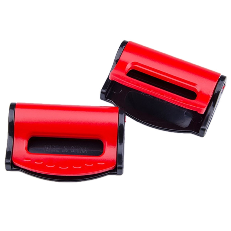 2 stuks SHUNWEI auto veiligheid dragen van de veiligheidsgordel Adjuster(Red)