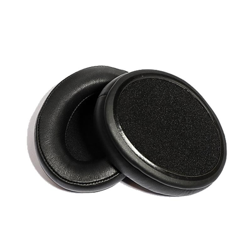 1 paar headset spons cover oorkussen lederen case voor Kingston Cloud Silver II kleur: lamsvacht zwart