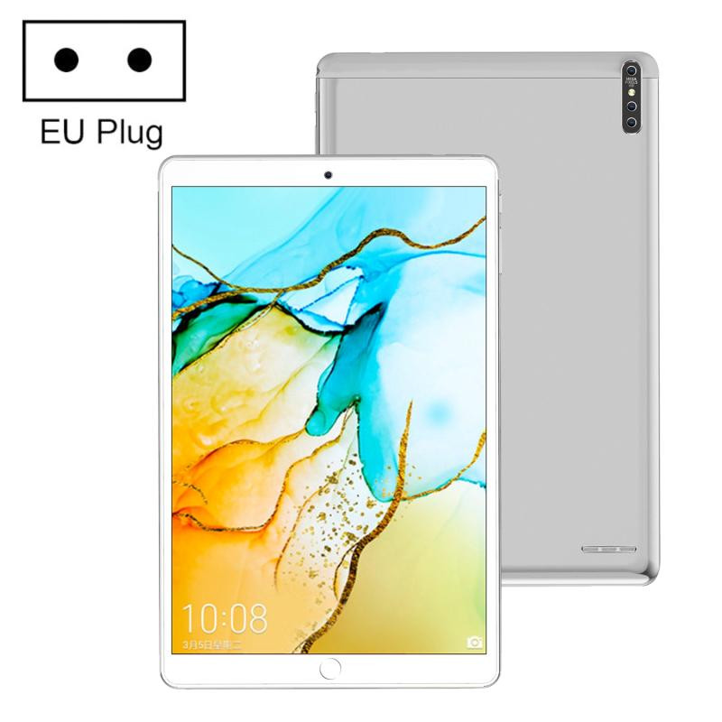 P30 3G Phone Call Tablet PC 10.1 inch 2GB+32GB Android 5.1 MTK6592 Octa-core ARM Cortex A7 1.4GHz Support WiFi / Bluetooth / GPS EU Plug (Silver)