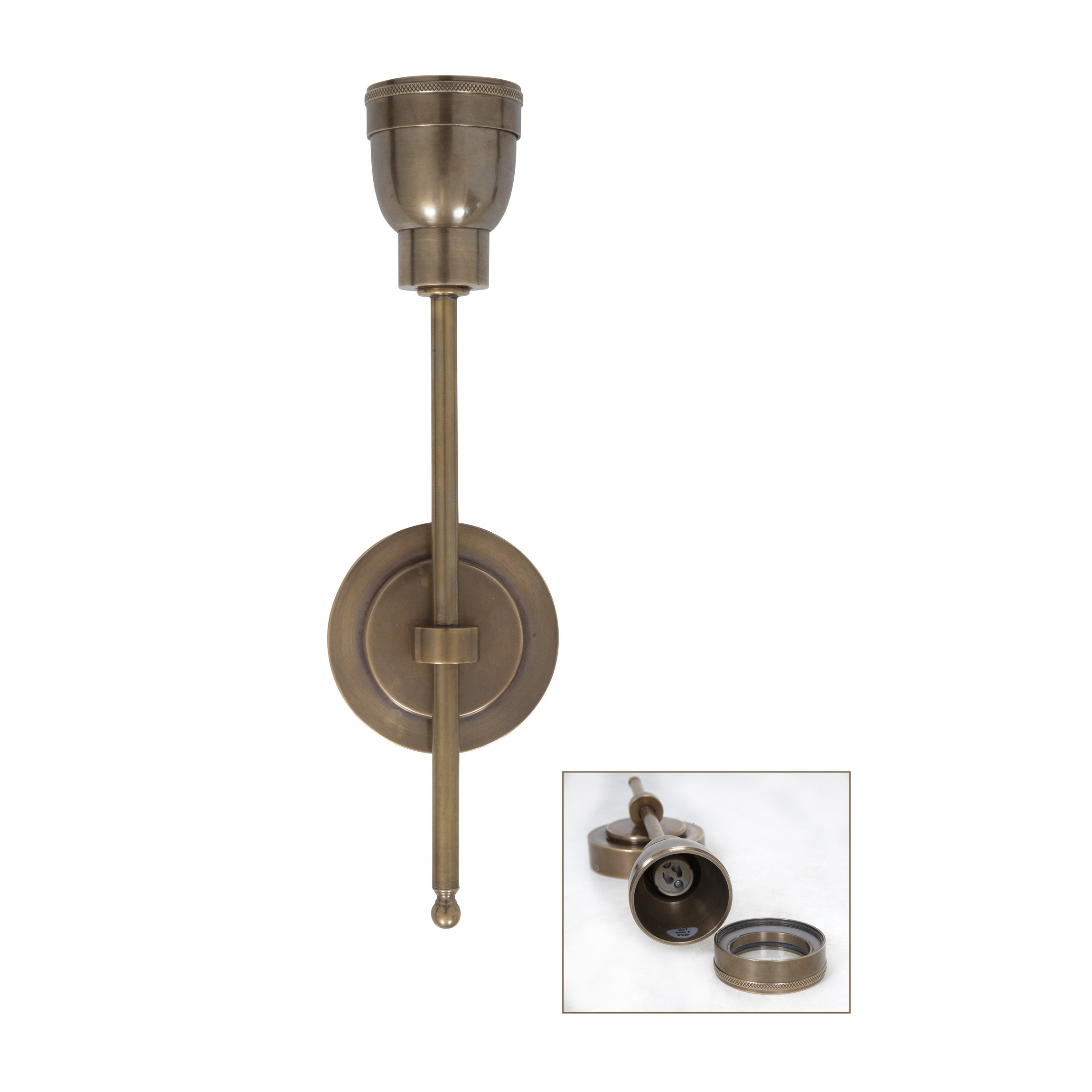 Orly wandlamp antiek brons