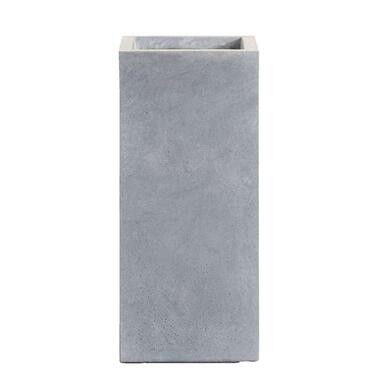 Bloempot Matt - cementkleur - 50x23x23 cm - Leen Bakker