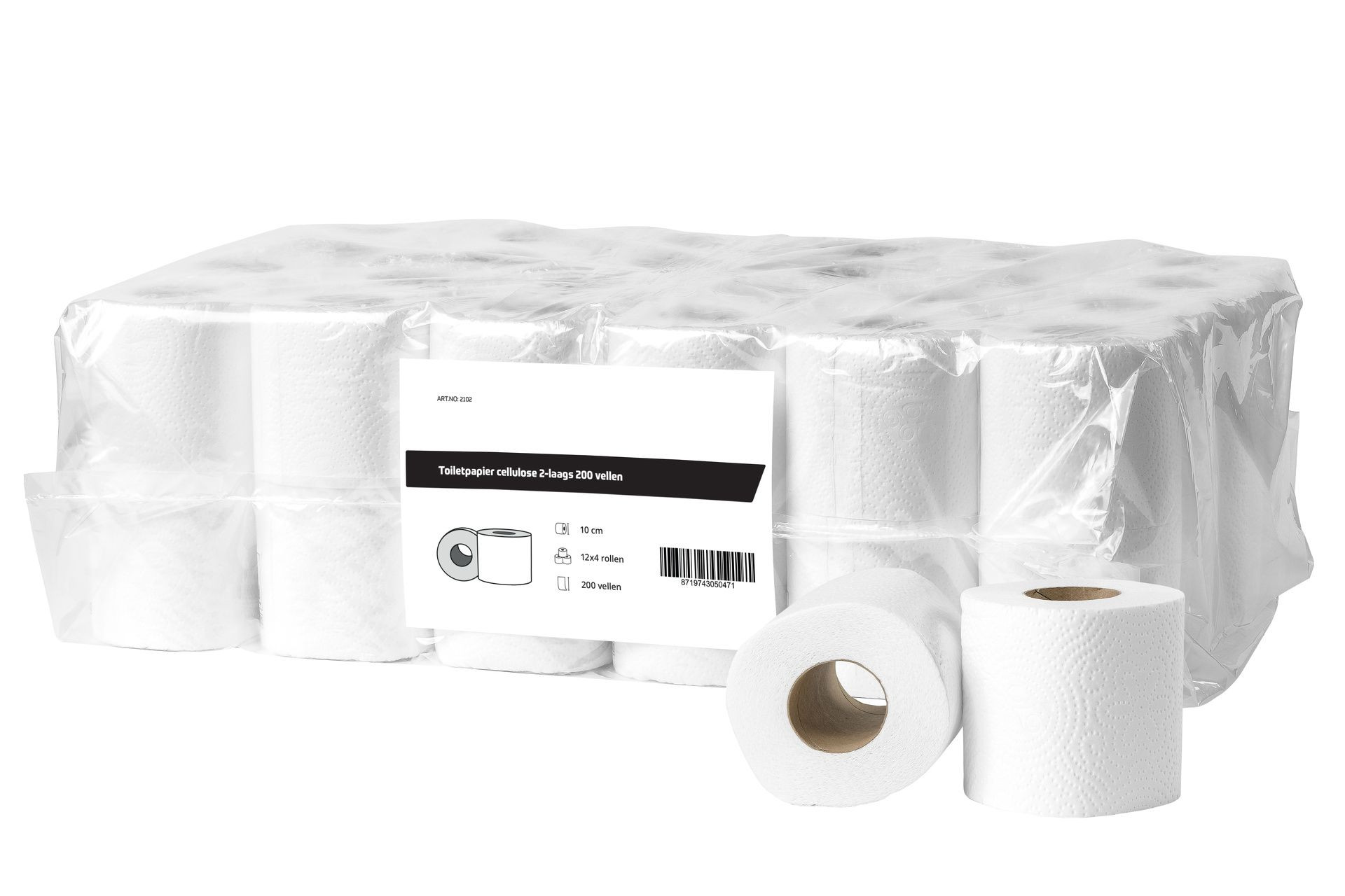 All Care Toiletpapier cellulose 2 laags/200 vel - 48 rollen