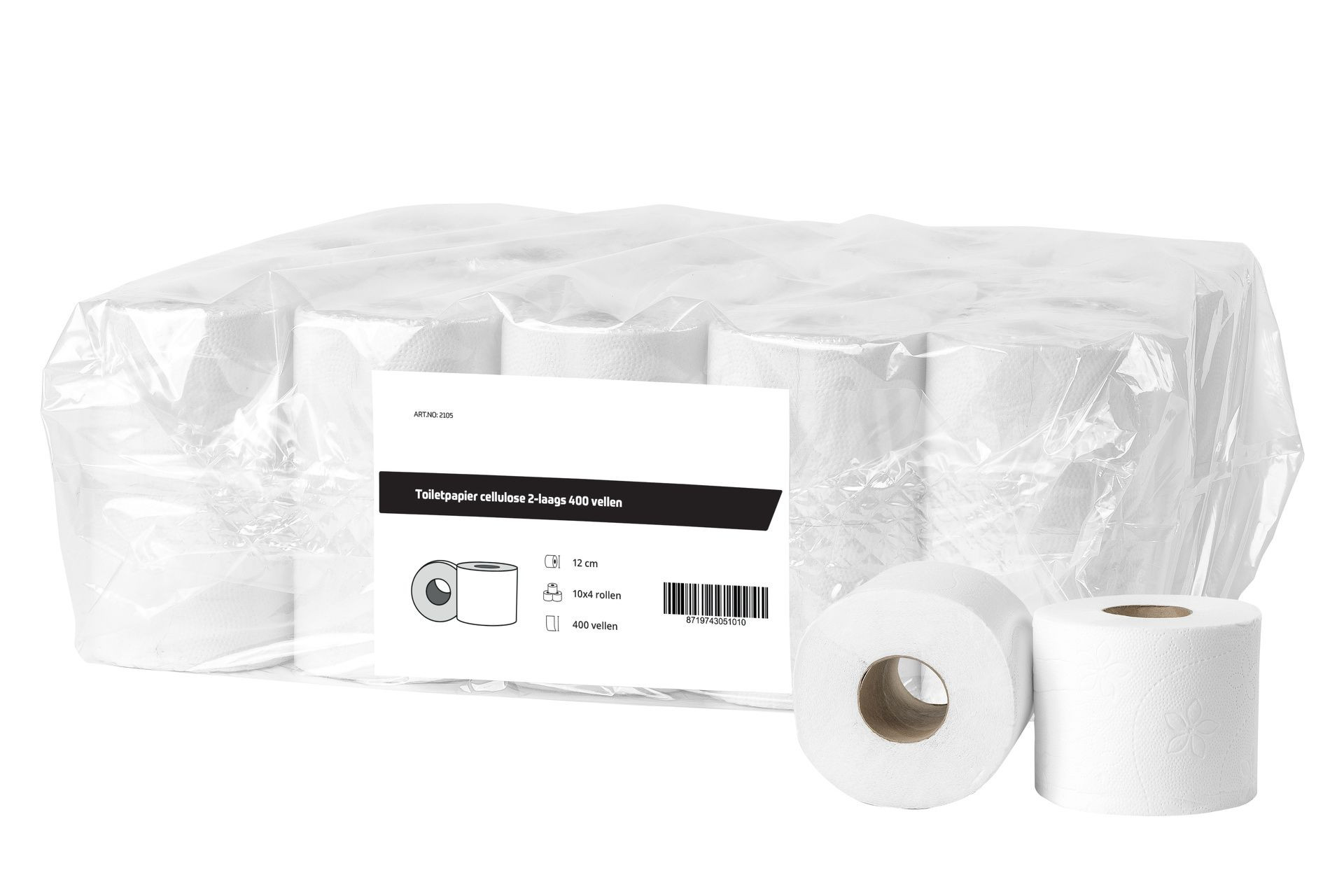All Care Toiletpapier cellulose 2 laags/400 vel - 40 rollen