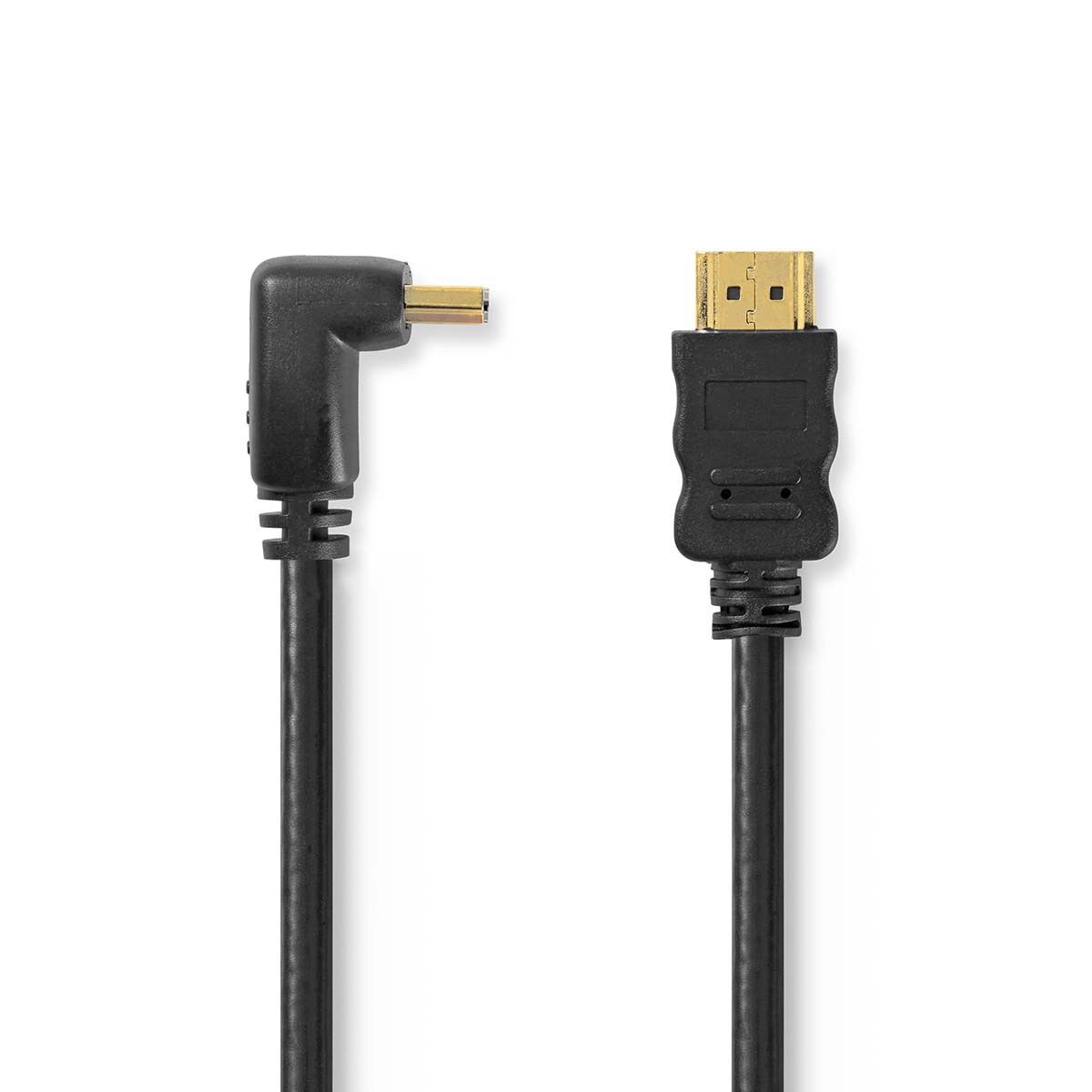 High Speed HDMI-Kabel met Ethernet | HDMI Connector | HDMI Connector | 4K@30Hz | 10.2 Gbps | 1.50 m | Rond | PVC | Zwart | Envelop