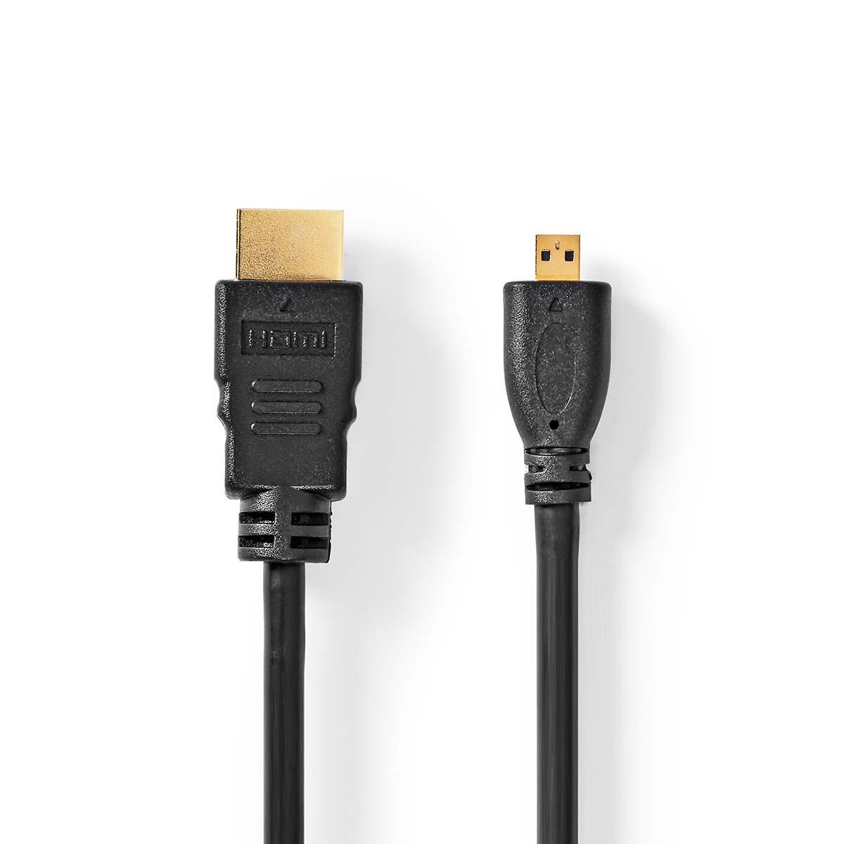 High Speed HDMI-kabel met Ethernet | HDMI-connector - HDMI-micro-connector | 1,5 m | Zwart