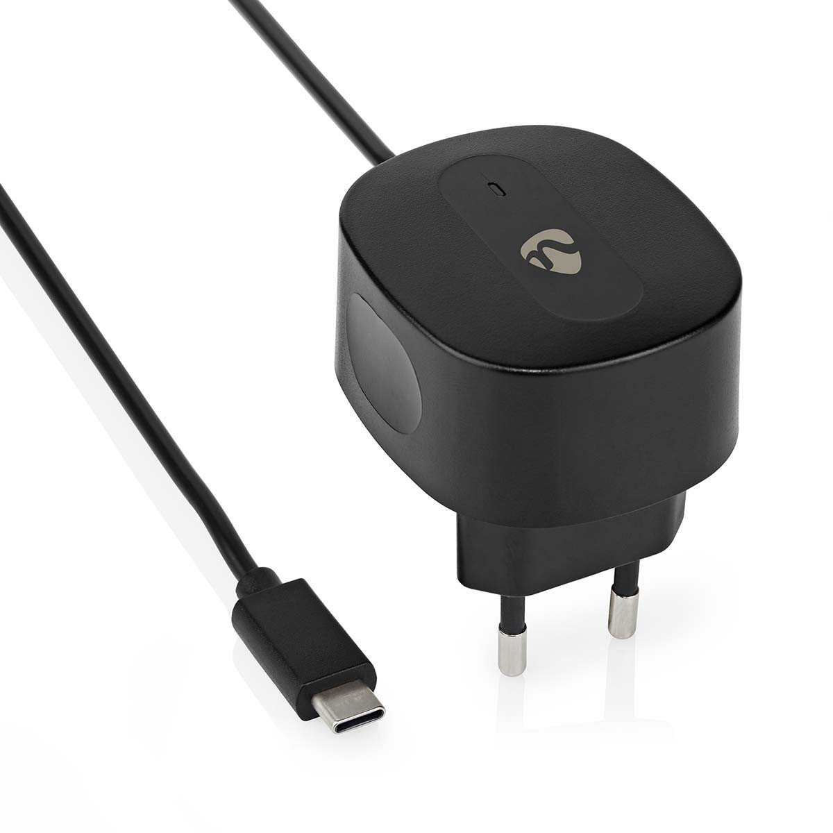 Wandoplader | 3,0 A | Vaste kabel | USB-C | Zwart
