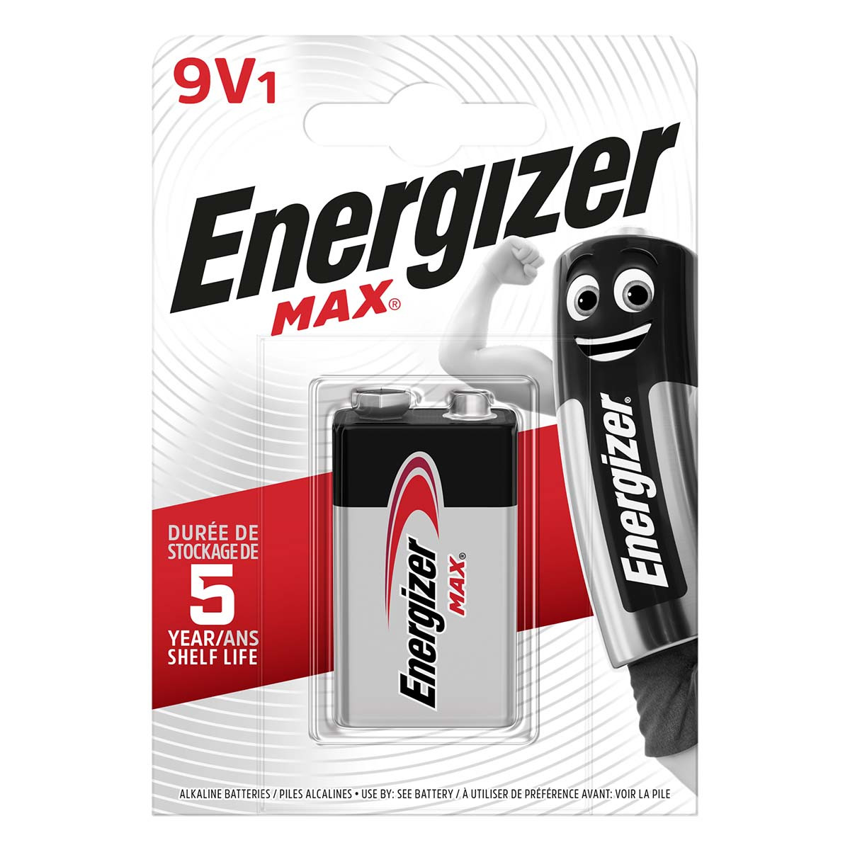 Alkaline Batterij 9 V Max 1-Blister