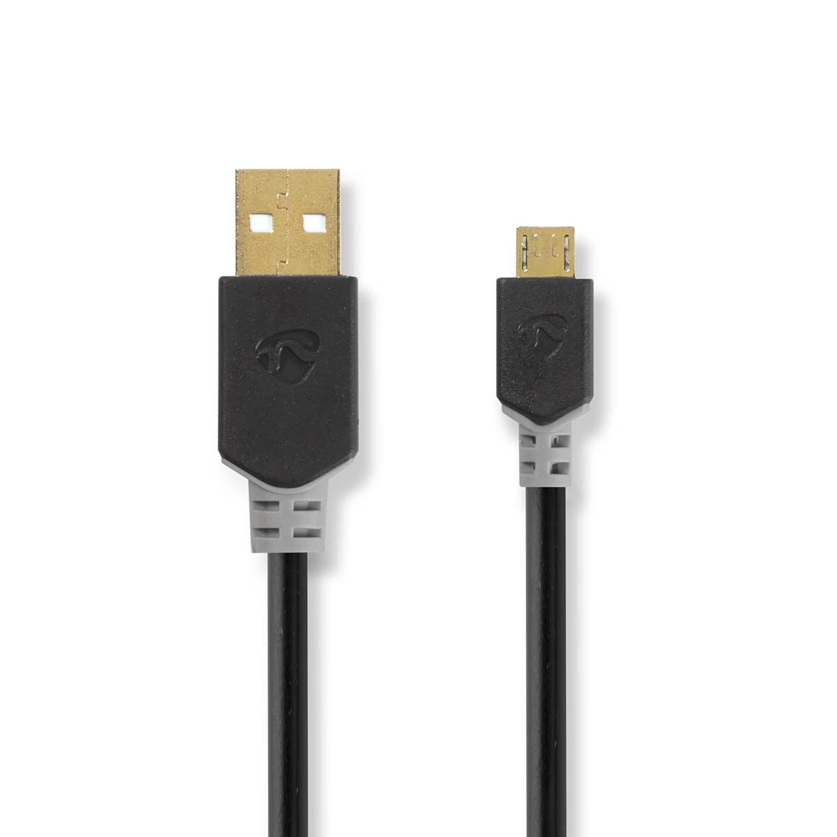 Kabel USB 2.0 | A male - Micro-B male | 2,0 m | Antraciet