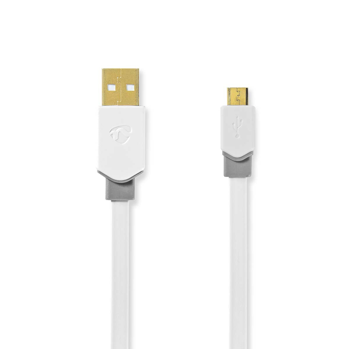 Kabel USB 2.0 | A male - Micro-B male | 1,0 m | Wit
