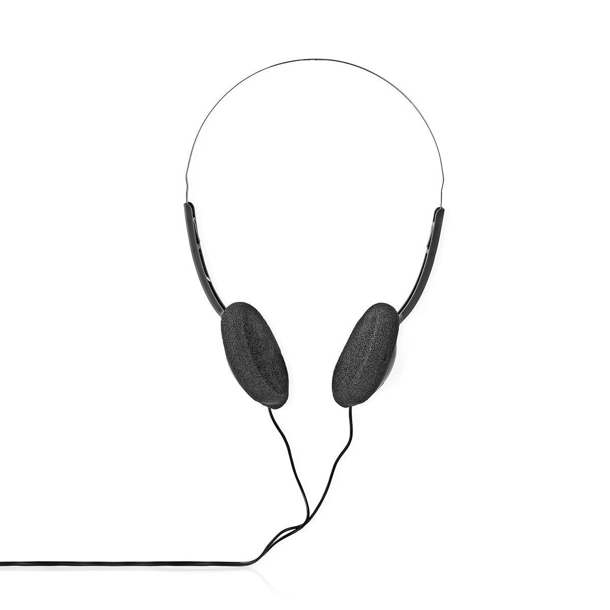 Koptelefoon met Draad | 6,0 m Ronde Kabel | On-Ear | Zwart