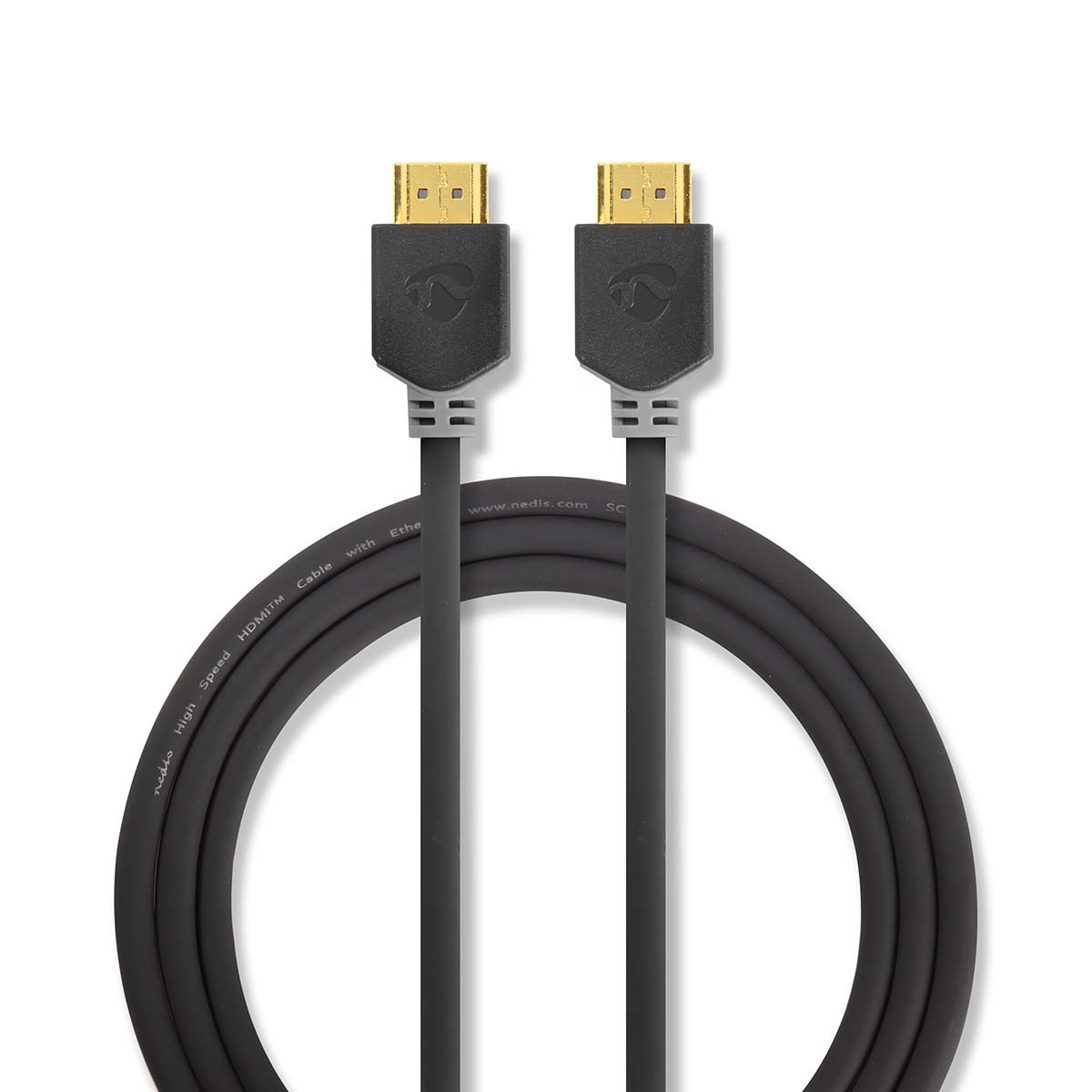 High Speed HDMI-kabel met Ethernet | HDMI-connector - HDMI-connector | 1,0 m | Antraciet