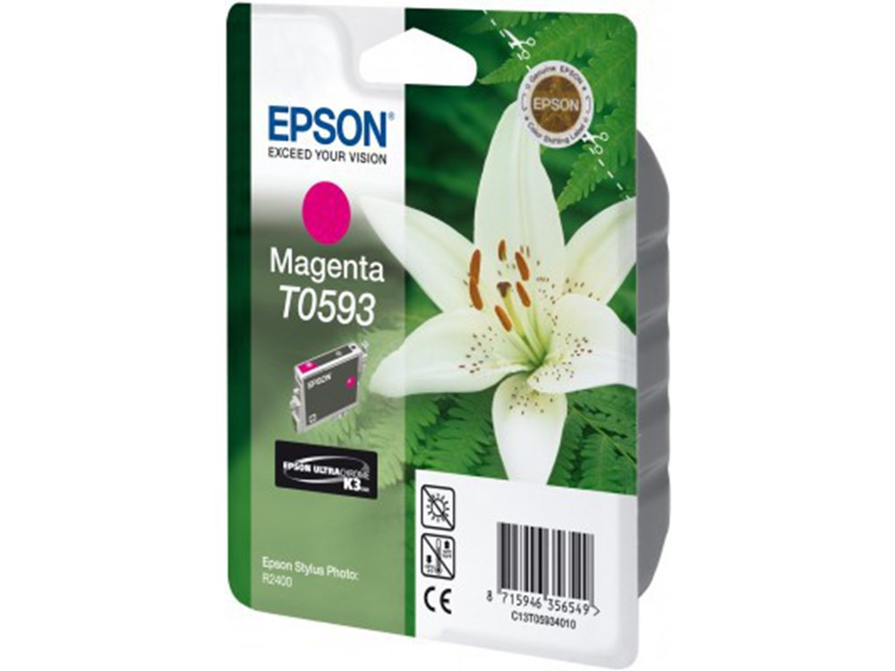 Epson inktpatroon Magenta T0593 Ultra Chrome K3