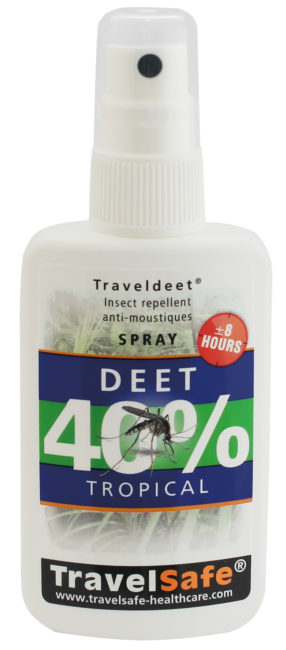 Travelsafe | TravelDEET 40% | Spray tegen muggen en teken