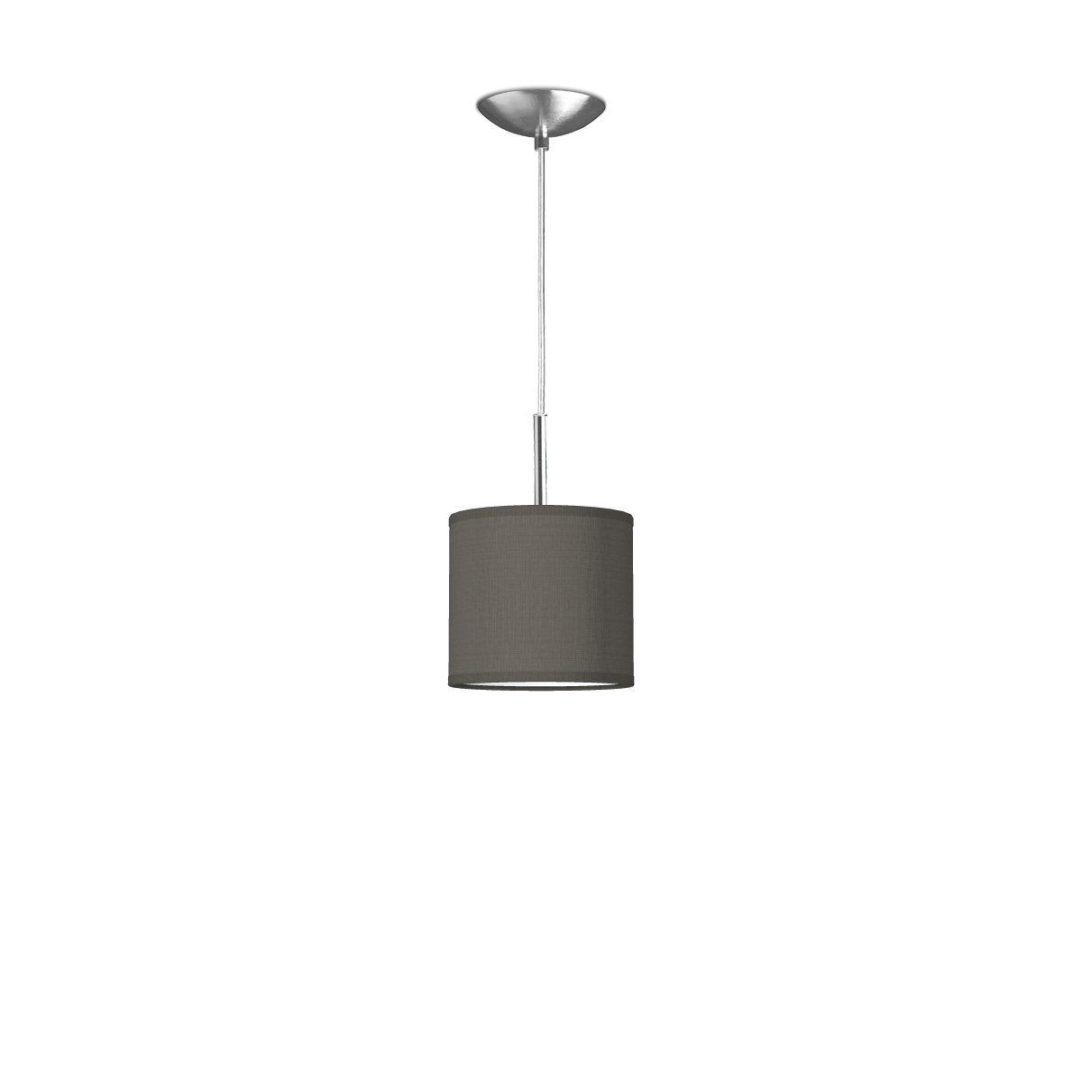 Light depot - hanglamp Basic deluxe met lampenkap Bling 16 cm - antraciet - Outlet