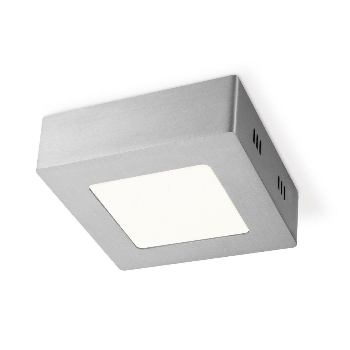 Light depot - LED plafondlamp Ska vierkant 12 - mat staal - Outlet