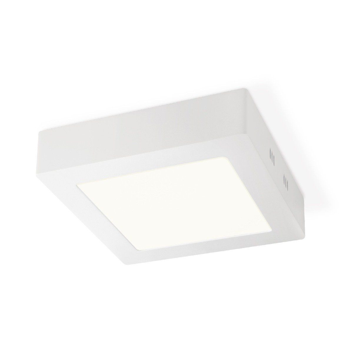Light depot - LED plafondlamp Ska vierkant 17 - wit - Outlet