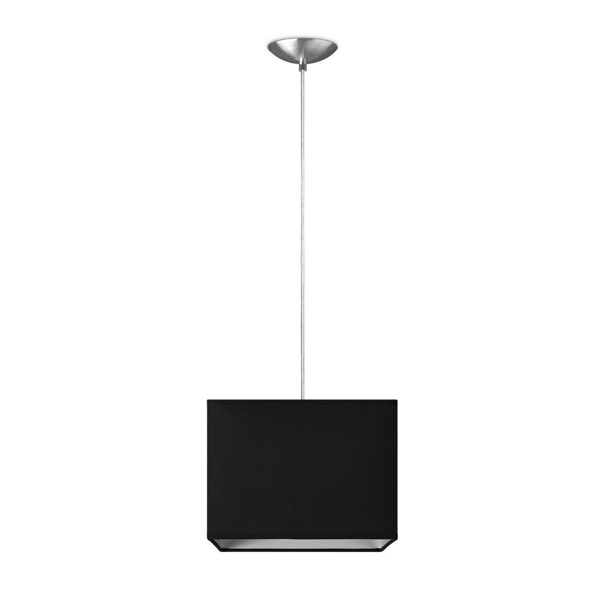Light depot - hanglamp basic block - 25 cm - zwart - Outlet
