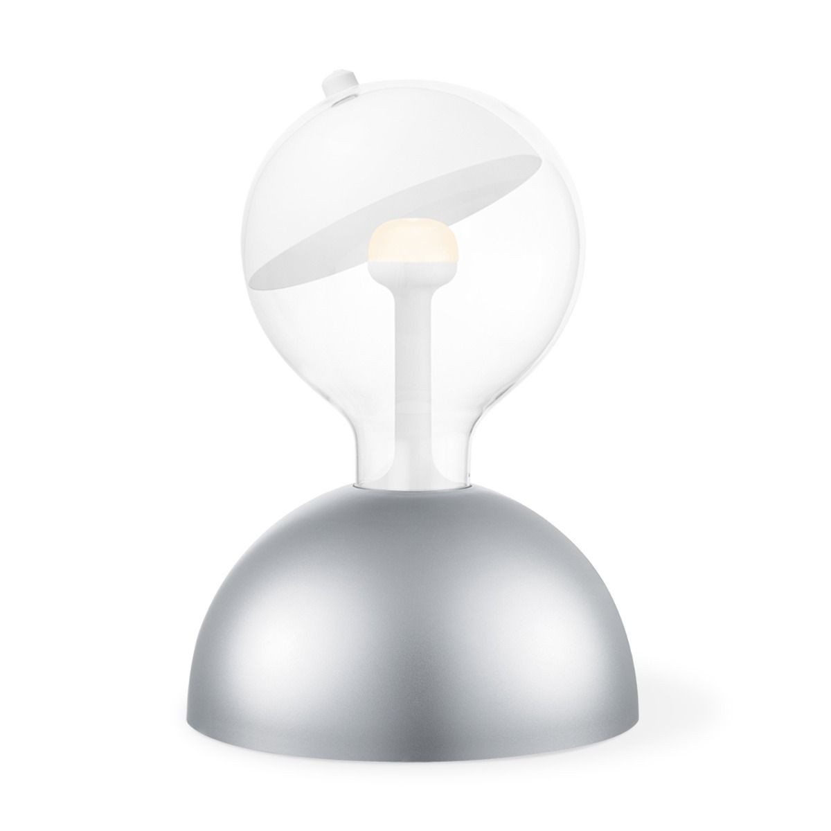 Move Me tafellamp Bumb - grijs / Sphere 5,5W - wit