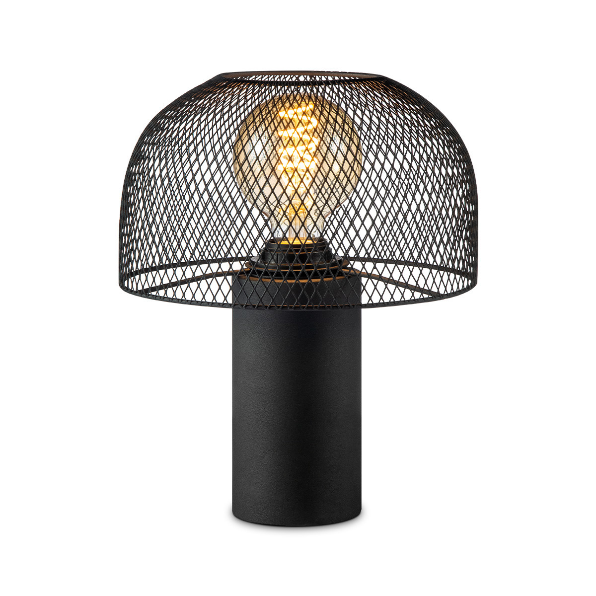 Light depot - tafellamp Mushroom gaasmetaal zwart - Outlet