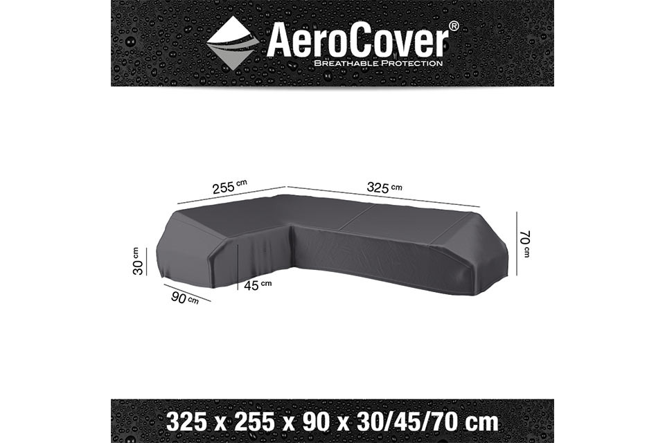 AeroCover | Loungesethoes 325 x 255 x 90 x 30-45-70(h) | L-Platform Links