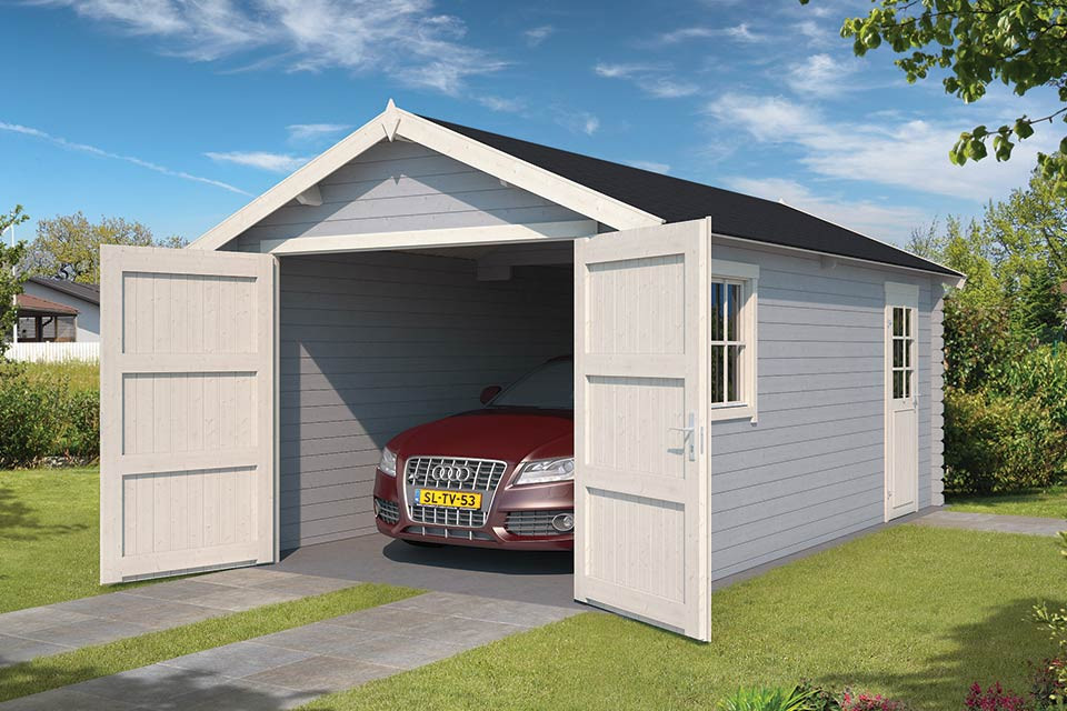 Outdoor Life Products | Garage Dillon 300 x 540 | Gecoat | Platinum Grey-Wit