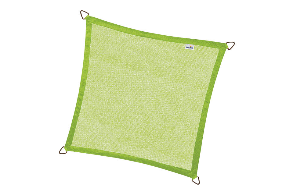 Nesling | Coolfit Schaduwdoek Vierkant 360 x 360 cm | Lime Groen