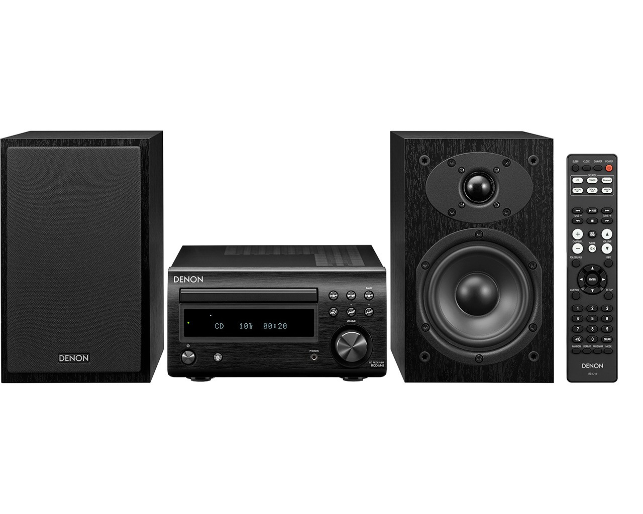 Denon DM41 Stereo set Zwart