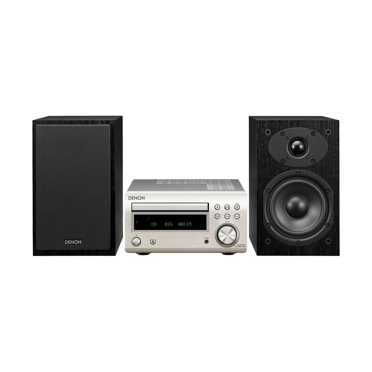 Denon DM41DAB Stereo set Zilver