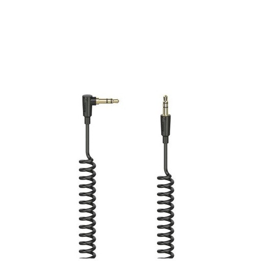 Hama Audiokabel Flexi-Slim spiraal, 3,5-mm-jack-st. 90 - stekker, stereo, 1,5 m Luidspreker kabel