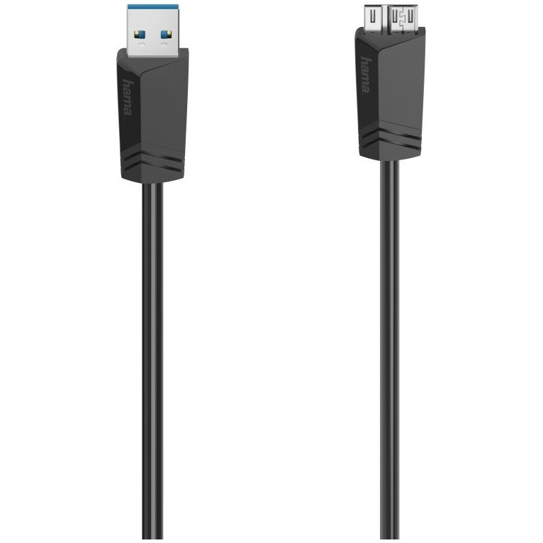 Hama Micro-USB-kabel, USB 3.0, 5 Gbit/s, 0,75 m Kabel Zwart