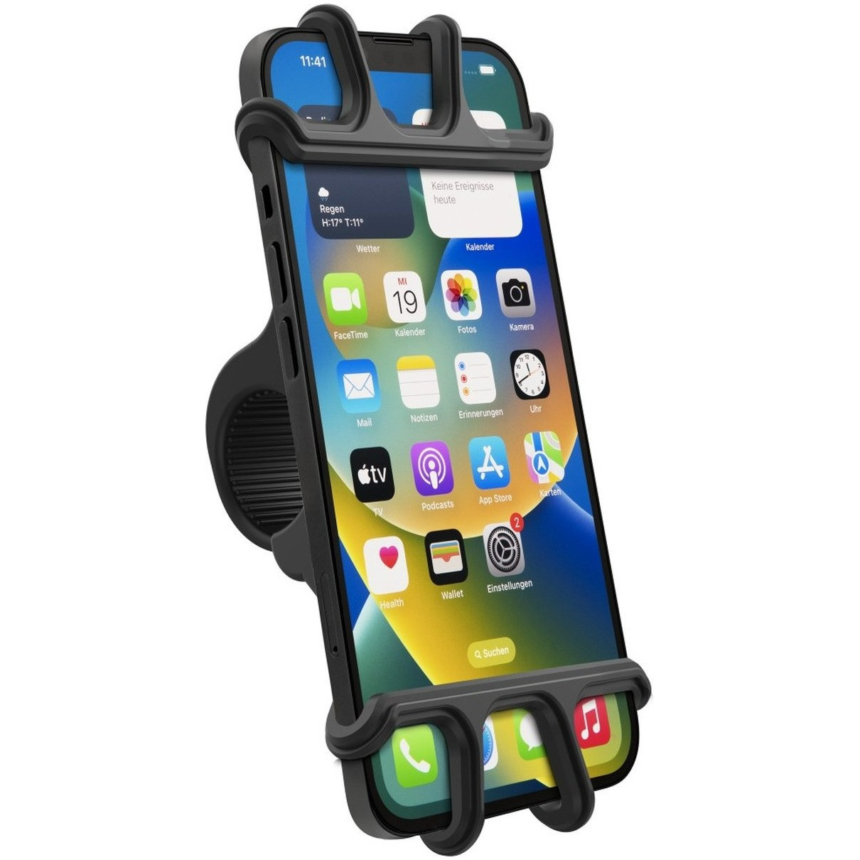 Hama Smartphone fietshouder voor apparaten met 6-8 cm breedte/13-15 cm hoogte Telefoonhouder