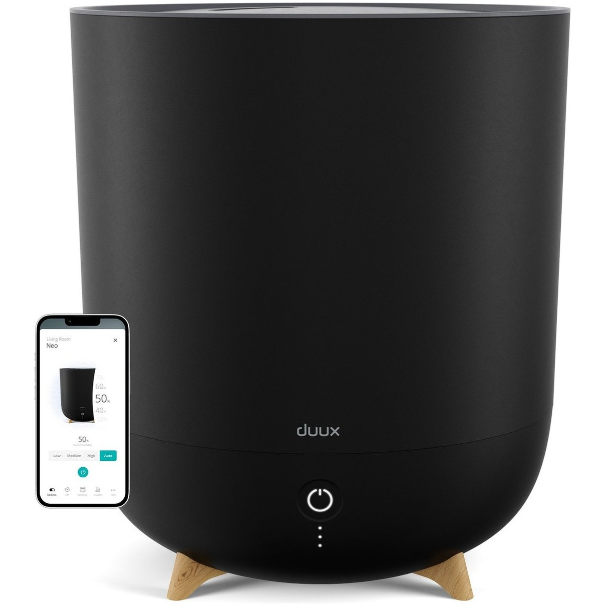 Duux Neo Smart Ultrasonic Humidifier Luchtbevochtiger Zwart