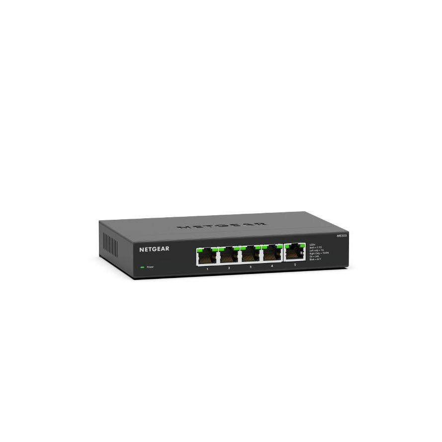 Netgear MS305 switch (5-Port Multi-Gig 2.5G unmanaged) Switch Zwart