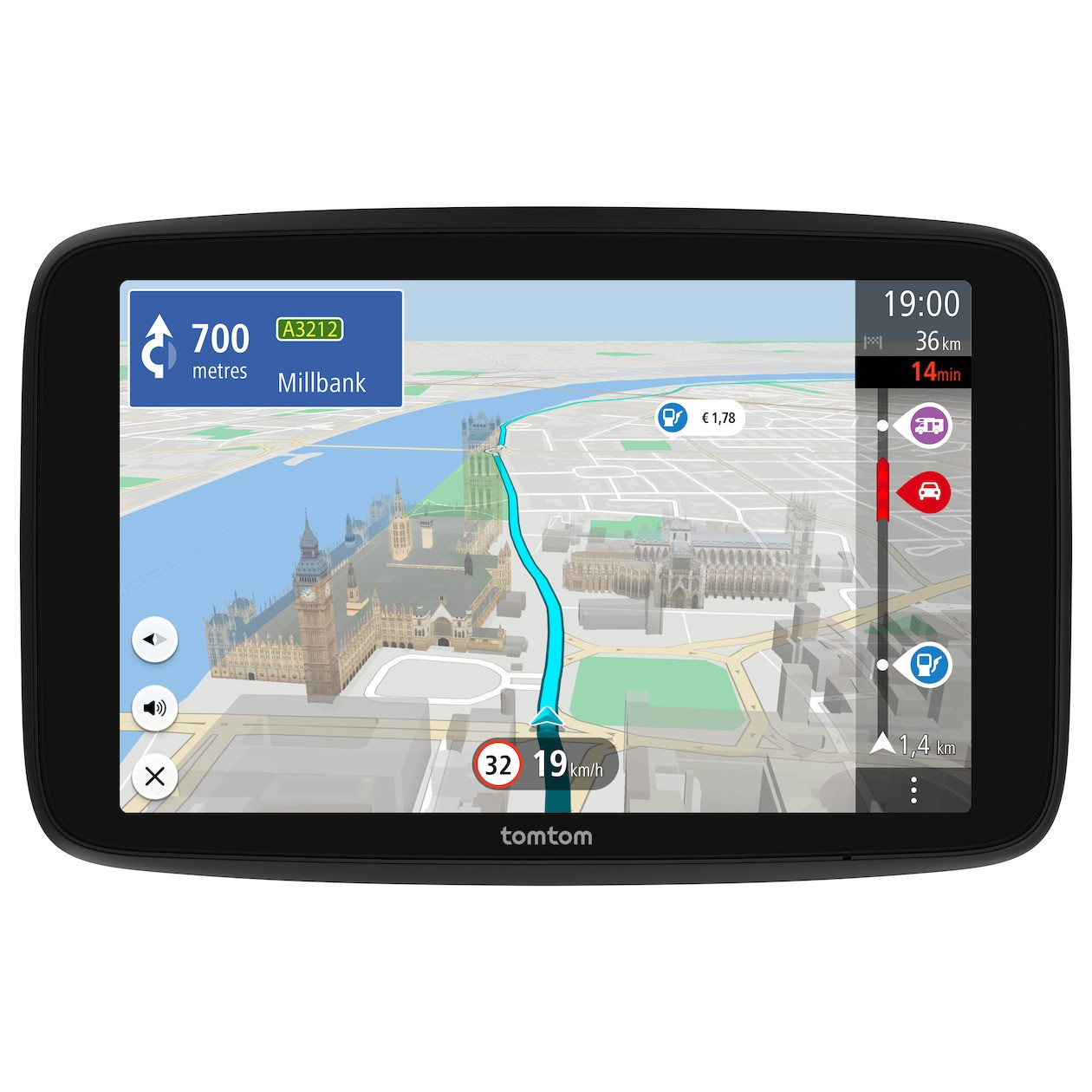 Tomtom GO Camper Max Autonavigatie Zwart