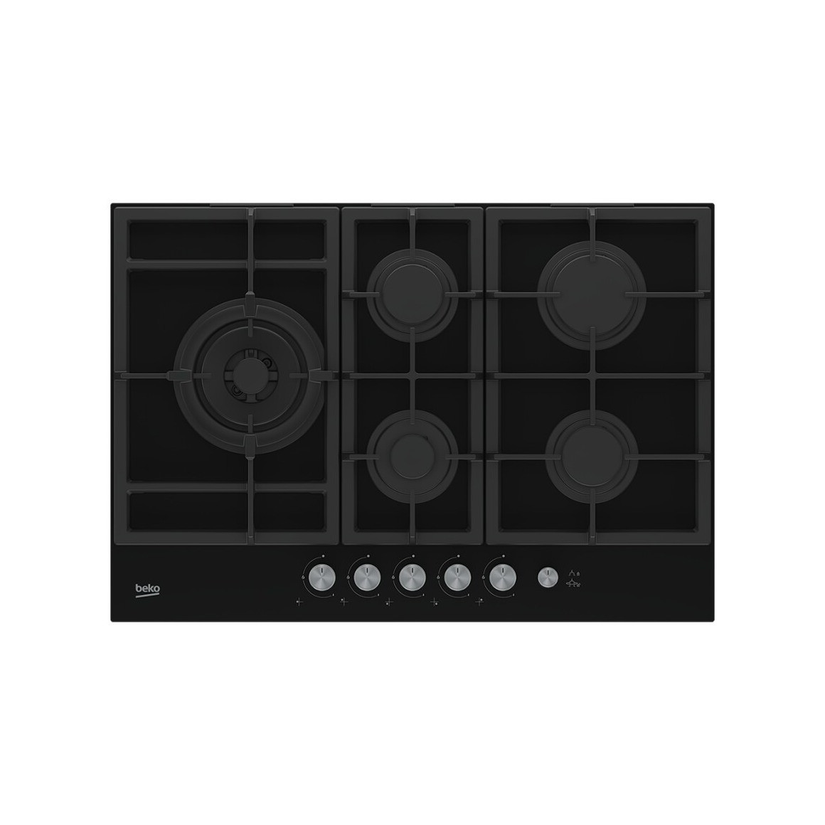 Beko HILL75235S Gas inbouwkookplaat Zwart