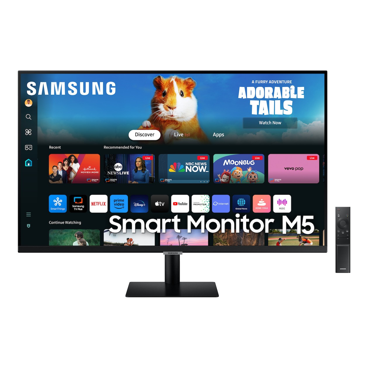 Samsung Smart Monitor M5 M50D (DM502EU) 27" Monitor Zwart