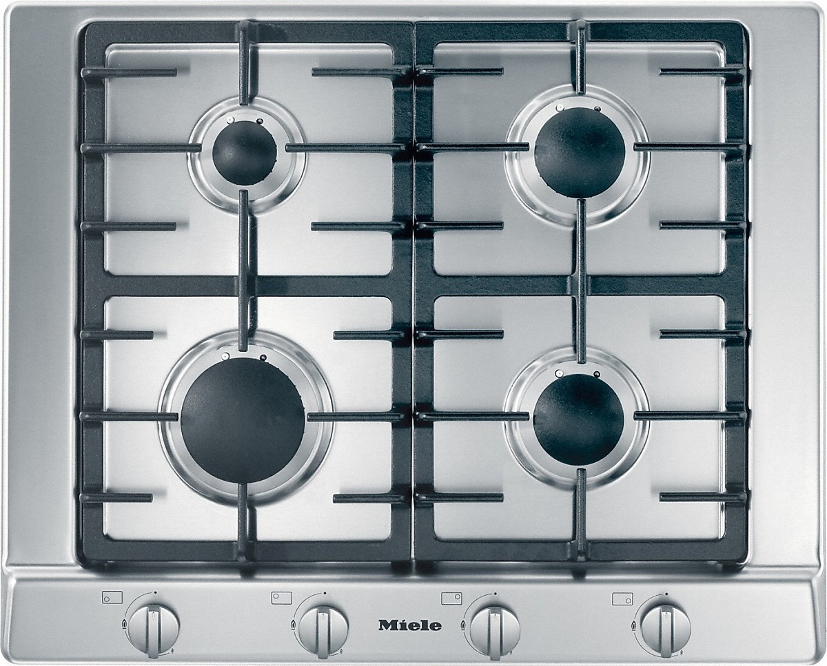 Miele KM 2010 G Gas inbouwkookplaat Rvs