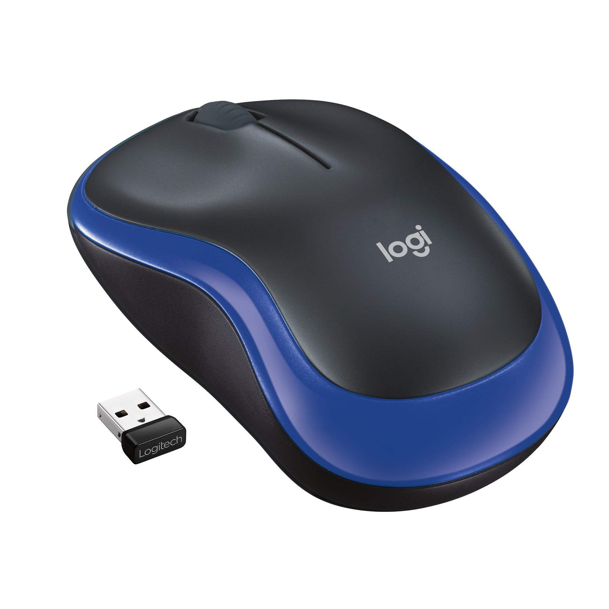 Logitech M185 Draadloze Muis Muis Blauw