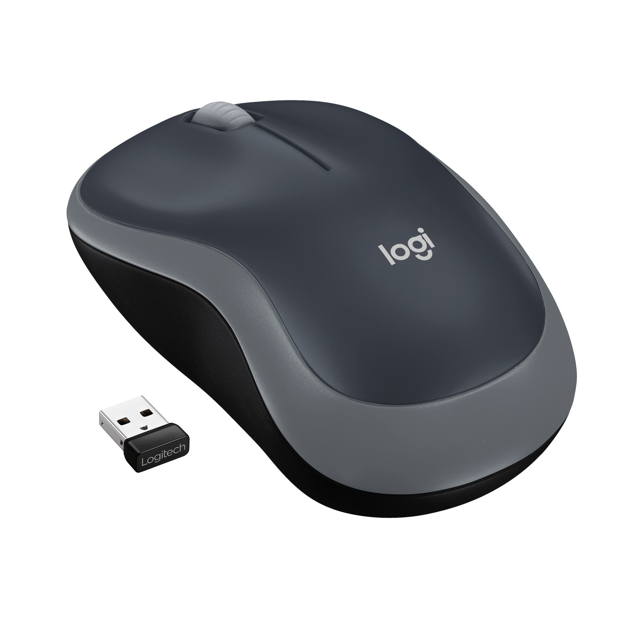 Logitech M185 Draadloze Muis Muis Grijs