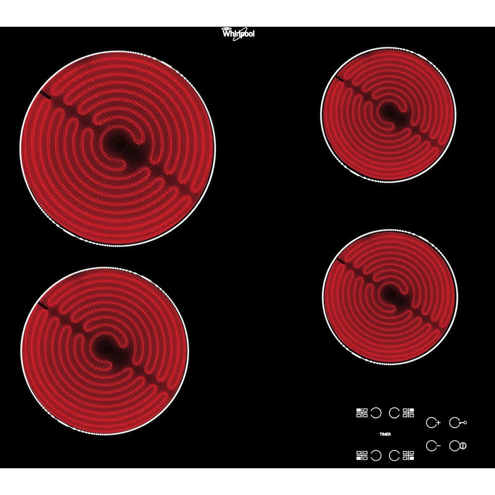 Whirlpool AKT8090NE Keramische inbouwkookplaat Zwart