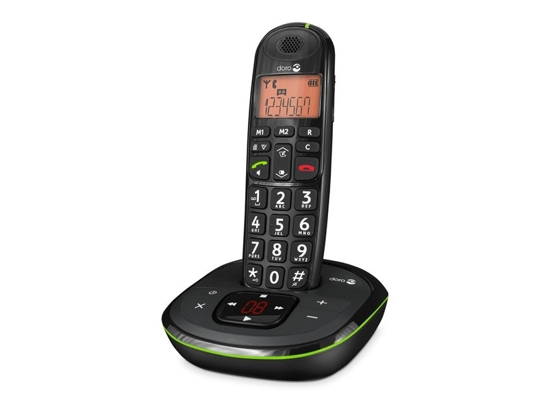 Doro PhoneEasy 105WR Huistelefoon Zwart