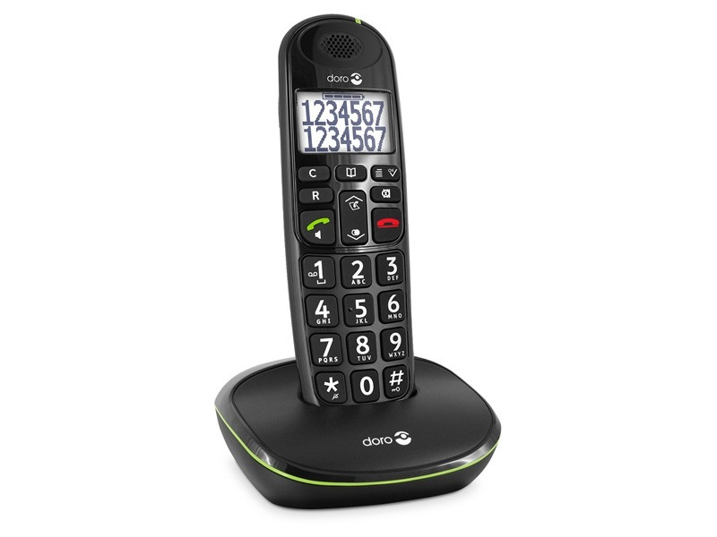 Doro PhoneEasy 110 Duo Huistelefoon Zwart