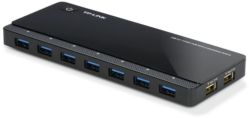 TP-Link USB 3.0 7-poorts hub USB Hub Zwart