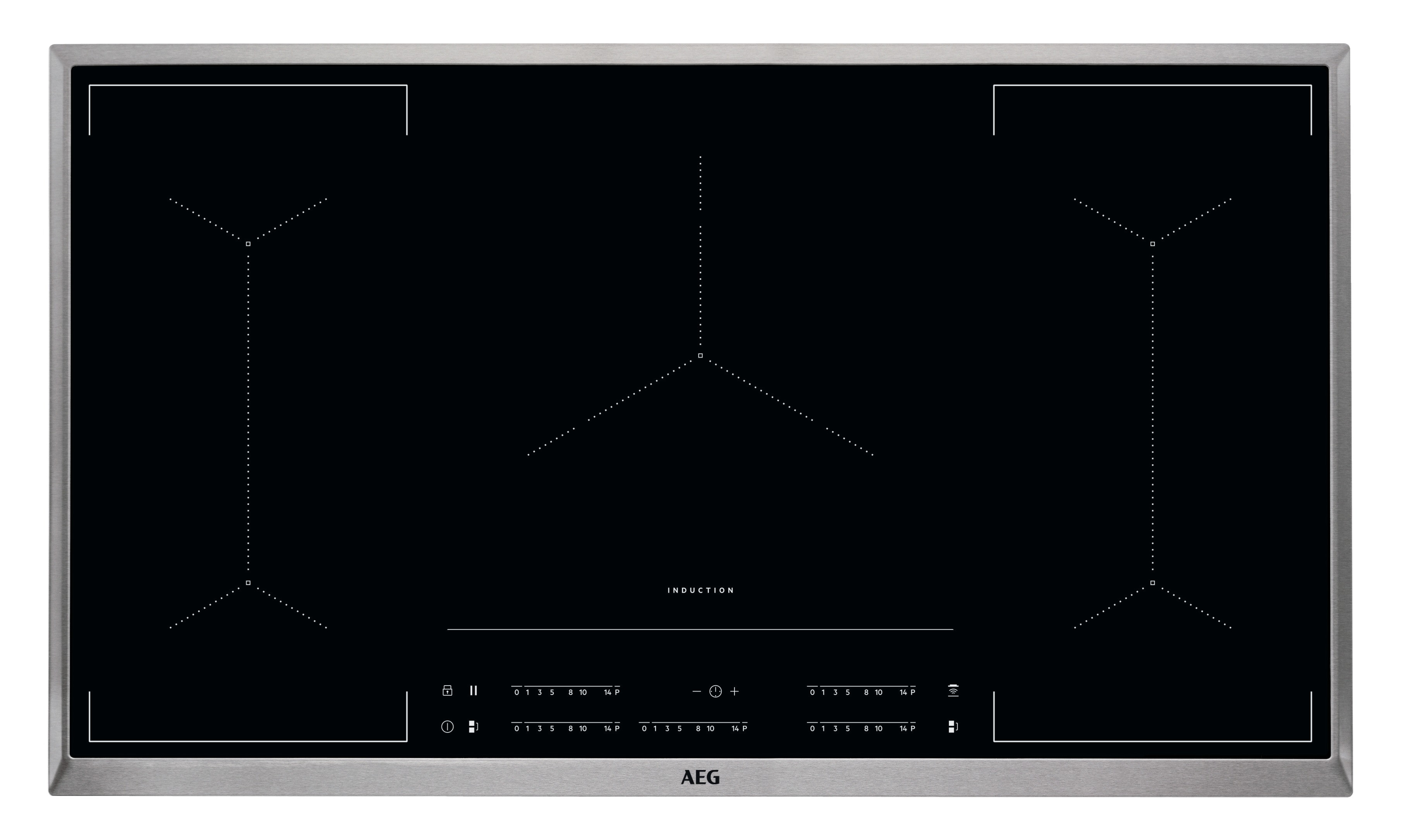 AEG IKE95454XB Inductie inbouwkookplaat Zwart