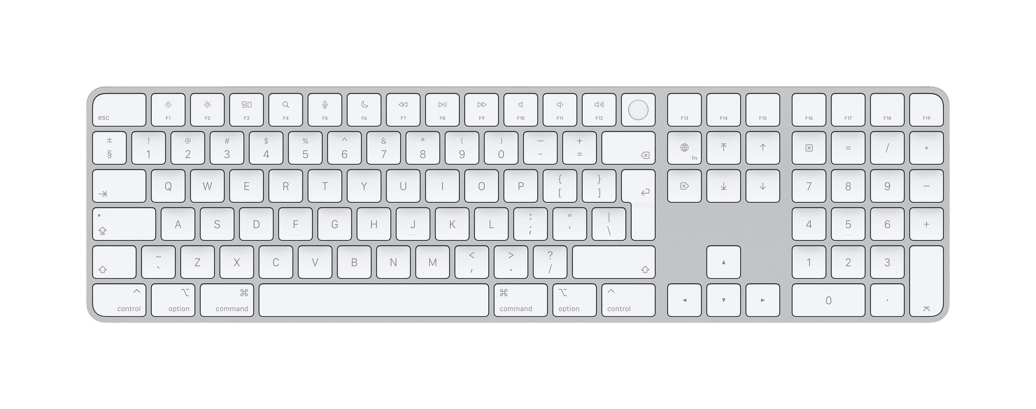 Apple Magic Keyboard met numeriek toetsenblok Toetsenbord Wit