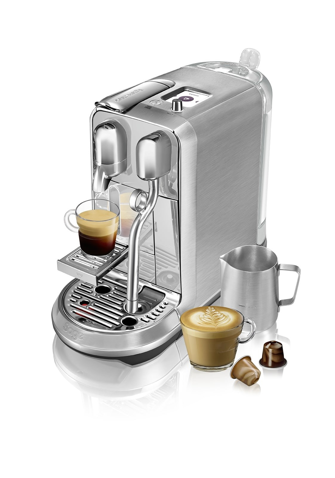 Sage Nespresso CREATISTA PLUS SNE800BSS4ENL1 Nespresso Rvs