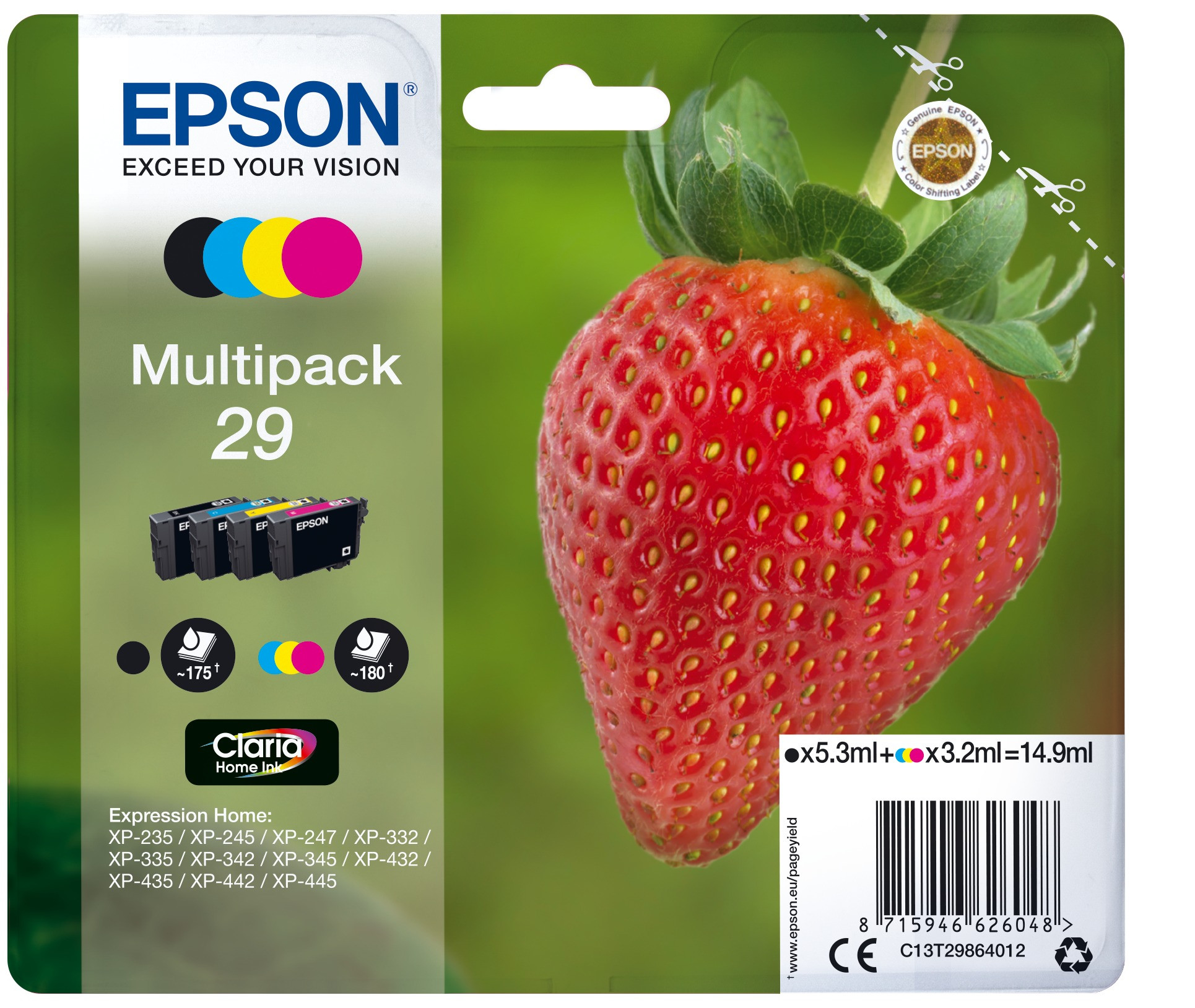 Epson 29 multipack - Aardbei Inkt