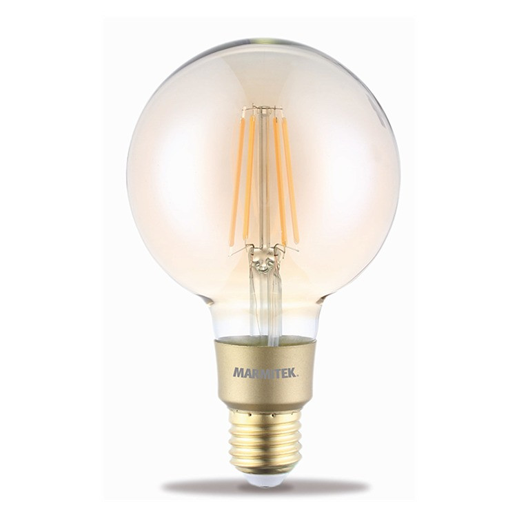 Marmitek GLOW LI - Smart Wi-Fi LED filament bulb L - E27 | 650 lumen | 6 W = 40 W Smartverlichting Transparant